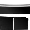 PPF Precut Car Paint Protective Film Self Adhesive Matte Black TPU Scratch Protector Exterior Accessories (Matte Black) small strip: 77.5", medium strip: 81.5" x 15.5", big pcs: 37.5" x 45.5"