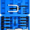 16PCS Bearing Puller Slide Hammer Set, Blind Hole Collet Bearing Race and Seal Puller Extractor Kit | Blind Inner Bearing Puller, Slide Hammer Puller Tool Set