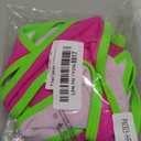 Tainehs Women's Sexy Halter Thong Bikini Tie Two Sides Bottom Triangle Bikini Swimsuits (Hot Pink-green, Small)
