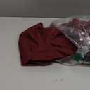 WDIRARA Women's Draped Cowl Neck Long Sleeve Bodysuit Sexy Collared Body Suit Tops (Large, Burgundy)