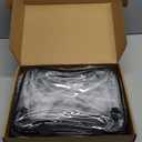 6 Packs Large Toy Storage Bags with Labels, Reusable Clear PVC Board Game Storage, Travel Waterproof Organizer Bags with Zipper for Building Blocks, Puzzle, Kids Books (black)