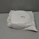 Round Plastic Plant Saucers Set, 6-Pack, 7.6 Inches (6.4 Inch Base) Pot Drip Trays, Ideal for Indoor and Outdoor Home Garden Flower Pot Containers. (White)