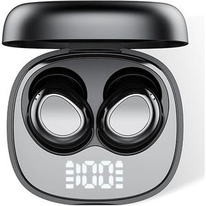 Sleep Ear Buds, True Noise Cancelling Wireless Earbuds, 2025 Ultralight Mini Bluetooth 5.4 Earbuds for Side Sleepers, 53H Play HiFi Stereo 3D Bass Wireless Headphones, USB C, IP7 Waterproof Earphones