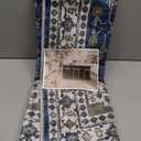 2x6 Washable Hallway Runner Rug: Indoor Farmhouse Kitchen Rugs Oriental Thin Non-Slip Entryway Carpet Ultra Soft Water Resisitant Floor Mat for Living Room Bedroom for Bathroom Laudry(2 X 6,Blue)