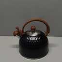 Vilihkc Whistling Stainless Steel Tea Kettle with Wood Grain Anti Heat Handle,2.6 Quart/2.5 Liter Stainless Steel Tea Kettles, Loud Whistling for Tea, Coffee, Gas Electric Applicable