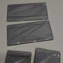 4PCS Stone Drying Trays for Bathroom Sink and Kitchen Counter, Water Absorbing Stone Tray with Diatomaceous Earth, Soap Dish and Coaster (Dark Gray 2stripes)