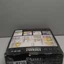 BINO 12-Pack Plastic Stackable Shoe Box Set - Clear | Foldable Shoe Storage Container | Sneaker Bins | Shoe Rack Box | Transparent | Portable Stacking Shoe Boxes Front Open