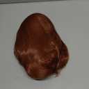 Wiggy Mermaid Brown Beehive Wigs for Women, Auburn Vintage Bouffant Wig, Long Copper Curly Victorian Fembot Wig 50s 60s 70s for Women for Halloween Costume Party + Cap