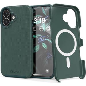Crave Compatible with iPhone 17 Case, [Compatible with MagSafe] Shockproof Protection Dual Layer Case for Apple iPhone 17 (6.3 inch) - Forest Green