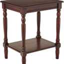 Decor Therapy Simplify End Table with Shelf, Espresso