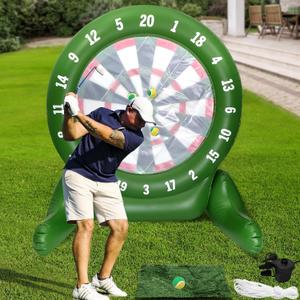 2025 Backyard Golf Game, Patio Golf Game with Air Pump(Base Can be Filled with Water), Giant Golf Darts | Indoor & Outdoor Golf Games for Family, Party, Camping