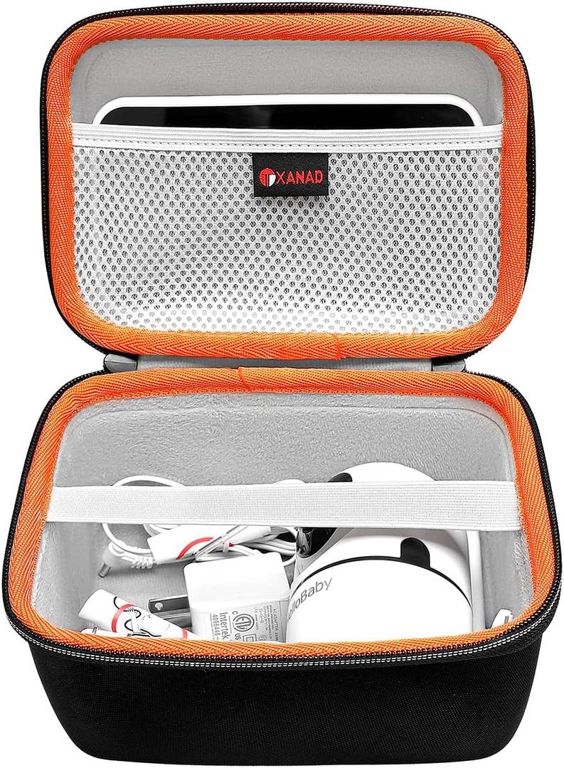 XANAD Baby Monitor Case for Infant Optics DXR-8 PRO/HelloBaby/VTech/VAVA/ANMEATE/eufy Security Baby Monitor - Hard Protective Carrying Storage Bag