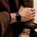 LETOID Leather Band Compatible with Apple Watch Ultra 3 /Ultra 2 /Ultra 49mm 46mm 45mm 44mm Bands, Women Men Vintage Genuine Leather Strap for iWatch Series 11 10 9 8 7 6 5 4, SE 3 2 1, Ultra 3 2 1 (Retro Black)