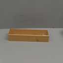 Bamboo Kitchen Drawer Organizer, Wooden Storage Box for Utensil Organizer Silverware Tray Cutlery Holder Flatware Containers - Multi-Use Deep Drawer Dividers Organizer for Bathroom, Jewelry, 12"3"2.5"