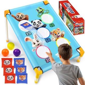 TOY Life Bean Bag Toss Game, Carnival Party Games, Cornhole Set for Kids Outdoor Games, Outside Toys for Kids Ages 4-8, Yard Outdoor Toys for Toddlers 3-5, Gifts for 3 4 5 6 7 Year Old Girls & Boys