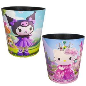 2 Pack 2.6 Gallon 3D Cat Cute Trash Can for Bedroom Dorm Bathroom Kids Boys Girls Room Nursery Home Office Small Waste Basket Garbage Cans Trash Bin Dustbin