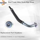 Fuel Tank Filler Neck Pipe Hose Replacement# F4TZ9034A E3TZ9034F FN542 Fit 1990-1996 F150 F250, 1997 F250 HD, 1990-1997 F350 Super Duty