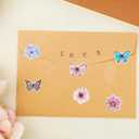 3 x Butterfly Roll Stickers, 1000 Pcs 16 Styles Waterproof Spring Floral Sticker Colorful Paper Decals for Scrapbooks Envelopes Party Supply Decoration