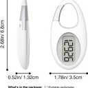 Simple 3D Step Counter, Walking Pedometer, Steps Tracker with Neck Lanyard/Carabiner for Men Women Teens Adults Seniors
