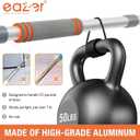 Eazer 89'' Squeegee Window Cleaner 2 in 1 Rotatable Window Cleaning Tool Kit with Extension Pole, Window Washing Equipment with Bendable Head for Indoor/Outdoor Window and Car Glass