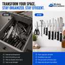 Modern Innovations 16 Inch Stainless Steel Magnetic Knife Bar with Multi-Purpose Functionality as a Knife Holder, Knife Strip, Magnetic Tool Organizer, Art Supply Organizer & Home Organizer