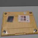 oy&Grace Appliance Slider for Kitchen Appliances 360 Rolling Sliding Tray for Coffee Maker Countertop, Bamboo Coffee Pot Slider Rolling Tray with Universal Rollers (Natural, Large 16"x13")