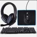 iLive Gaming Bundle - Headphones / Keyboard / Mouse + Pad - Black (IAGMK22VP)