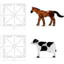 MAGNA-TILES Farm Animals 25-Piece Magnetic Construction Set, The ORIGINAL Magnetic Building Brand