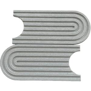 Diatomite Faucet Mat Splash Guard 17.7"x3.9" Quick Dry Absorbent Pad for Kitchen Bathroom Sink Countertop, Keeps Dry & Clean, White Grey U-Shape Options (Medium Grey)