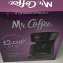 Mr. Coffee Black Coffee Maker, 12 Cups, with Auto Pause and Glass Carafe, Perfect for Home and Office Use