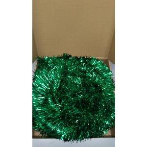 [ Timer ] 6 Ft Pop Up Christmas Tinsel Tree, Green Collapsible Christmas Tree with 50 Colorful Light 16 Candy 10 Ball 4 Snowflake Merry Christmas Bow DIY Ornaments Battery Operated Xmas Decor Indoor