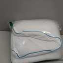 Bluewave Bedding Hyper Slim Max Cool CarbonBlue Gel Memory Foam Pillow for Stomach and Back Sleepers - Thin, Flat Design with Advanced Cooling (2.25-Inch Height, Standard Size)