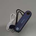 SWEETFULL Portable Handheld Mini Fan with LED Display, 3-in-1 Personal Foldable USB Rechargeable Hand Held Fan & Flashlight for Travel, Lash Eyelash, Cute Small Pocket for Women, Girls (Blue)