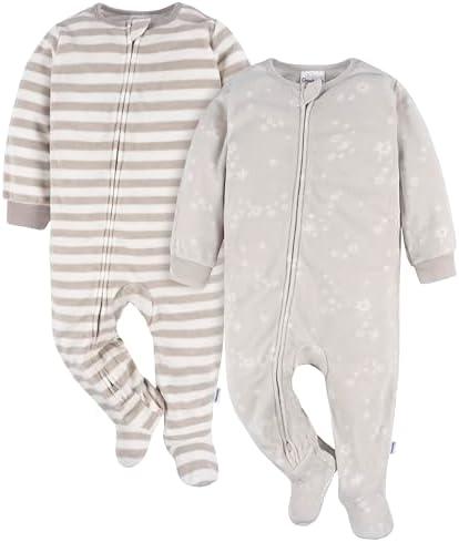 Gerber Baby Flame Resistant Fleece Footed Pajamas 2-pack 5T