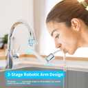 1080 Swivel Faucet Extender, Heavy Duty Rotating Sink Extension, Universal Swivel Multifunctional Robotic Arm, Rotating Splash Filter Extension Faucet Aerator for Kitchen Bathroom-2 Pcs
