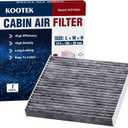 Kootek Cabin Air Filter with Activated Carbon, Fits CP285, CF10285, Compatible with Toyota Camry, Sienna, Subaru Outback, Scion, Tundra, 4Runner, RAV4, Corolla, Highlander, Jaguar, Lexus