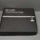 Classic Series Vacuum Bags for Travel Luggage with Wireless Pump, Compression Bags for Carry On Suitcases and Backpack, Vacuum Seal Packing cube for Cloth Packing (2PC + PUMP)