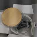 Glass Flour Container with Airtight Bamboo Lid, Large Glass Food Jar with Wooden Lid for Storage Flour, Sugar, Cookies, Rice, Coffee Beans and etc (3L)