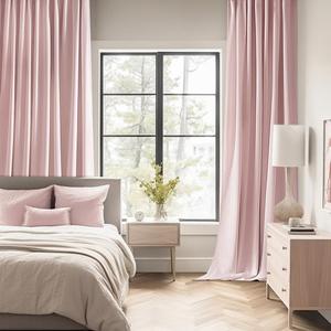 Curtains 52 W 62 L 2 Panel Pink
