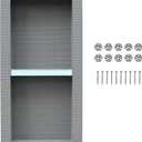 Shower Niche Insert Tile Ready 12x28, Embedded size 13x29, Adjustable Height Shelf, Mortar Surface Give Stronger Bonding Strength to Tiles, Waterproof Coating Provides Double Protection Against Water