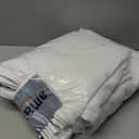 NICETOWN 100% Blackout Window Curtain Panels, Cold and Full Light Blocking Drapes with Black Liner for Nursery, 84 inches Drop Thermal Insulated Draperies (White, 2 Pieces, 52 Wide Each Panel)