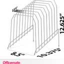 Officemate Large Incline 8 Compartment Wire Caddy, Black, 8.5 x 10.375 x 12.625 Inches