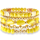 MOLOCH Beaded Bracelet For Woman -Multiple Stackable Layered Bracelets-Rainbow Elastic Stretchy Bracelet- Boho y2k Bracelet-Surfer Beach Bracelet