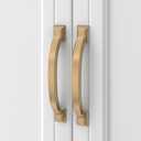 Asidrama 10 Pack 4 Inch(102mm) Champagne Bronze Kitchen Cabinet Handles, Brushed Brass Cabinet Pulls Gold Kitchen Cabinet Hardware for Cupboard Drawer Pulls