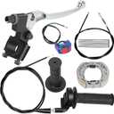 YOXUFA Mini Bike Throttle Assembly + Mini Bike Drum Brake Lever Replacement for Coleman BT200X CT200U CT200U-EX Baja Warrior Massimo MB200 Predator 196cc 200cc 6.5hp Parts 7/8 22mm Handlebar Grips
