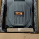 VEVOR Walk-Behind Hand Push Floor Sweeper, 25.6" Sweeping Width Floor Sweeper Manual Non-Electric, 5-Gallon Waste Container, Angle & Height Adjustable Folding Handle for Walkway, Yard, Garage, Patio