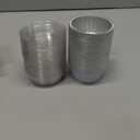 EUSOAR Aluminum Baking Cups, 60pcs 5oz Disposable Mini Foil Cupcake Liners Ramekins Cups with Lids for Baking, Aluminum Dessert Cheesecake Creme Brulee Cups Pan Containers for Oven-White