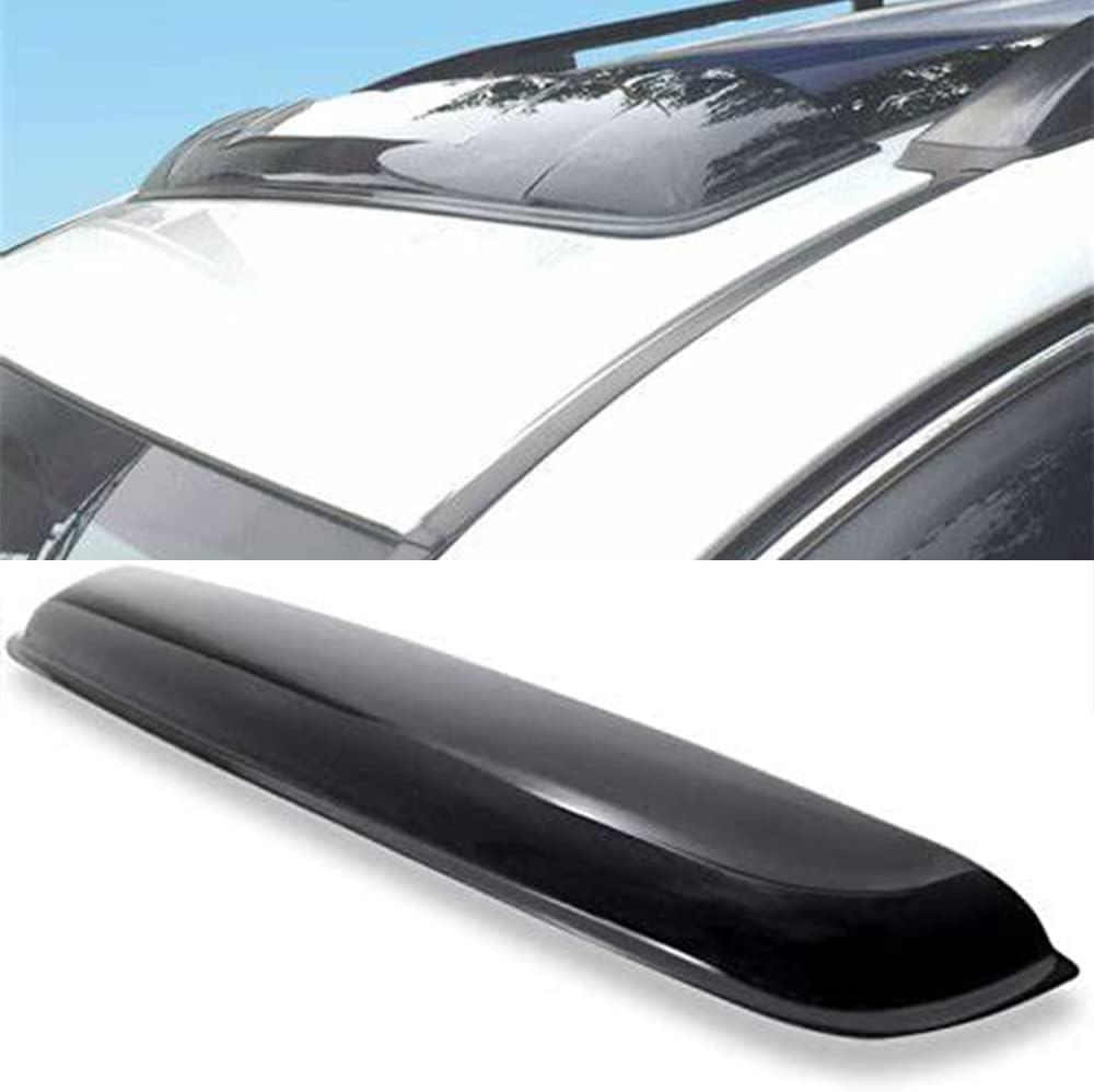 Wensdy 43inch 1100mm Universal Sun Roof Wind Deflector, 1pcs Dark Smoke Auto Moon Sunroof Window Visor with Double Side Tape RN110