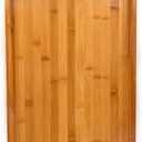Bamber Large Bamboo Serving Tray Decorative Coffee Tea Platter 18 x 13 x 1.2 Inches