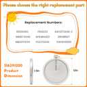 316291200 WB30T10146 12in Range Radiant Surface Element, for GE Kenmore Frigidaire Electric Stove, 12" Single Surface Element Replaces WB30T10134 AP4484423 PS2370249 EAP2370249-2 318198827 5304510566